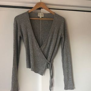 Anthropologie wrap top